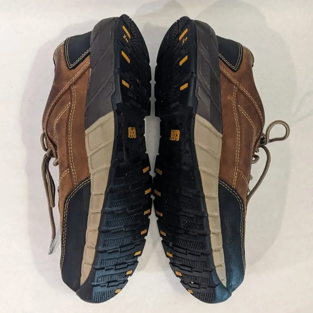 CAT Caterpillar Streamline Composite Toe Mens 10.5 Wide Brown Work Shoes P90838